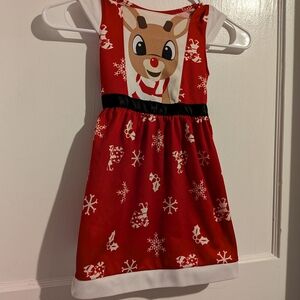 Red Reindeer Kids Dress